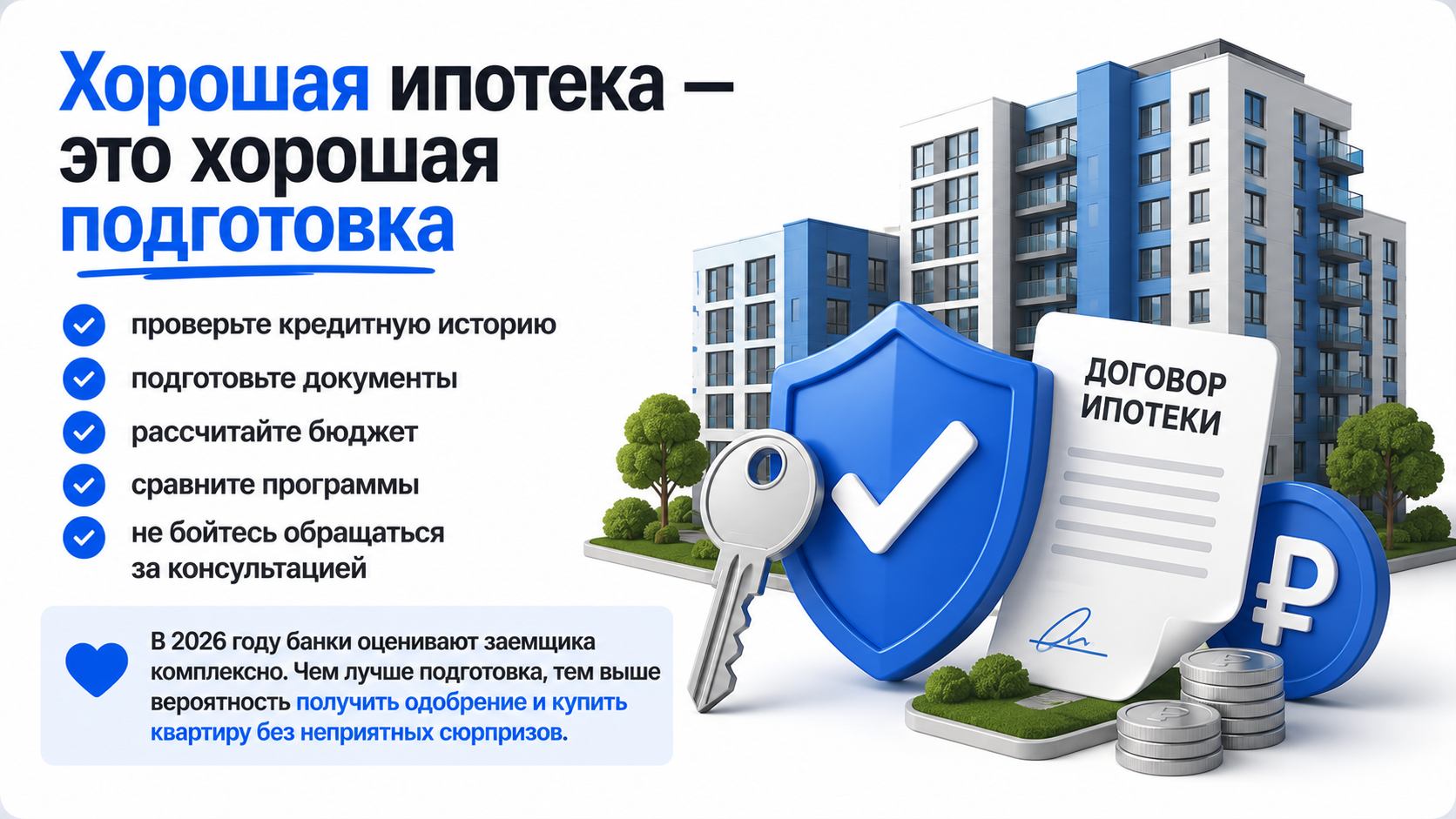 как подготовится к ипотеке