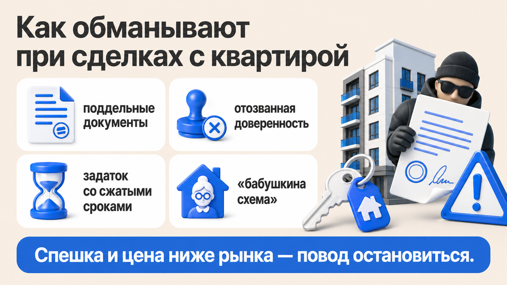 Схемы обмана с квартирами