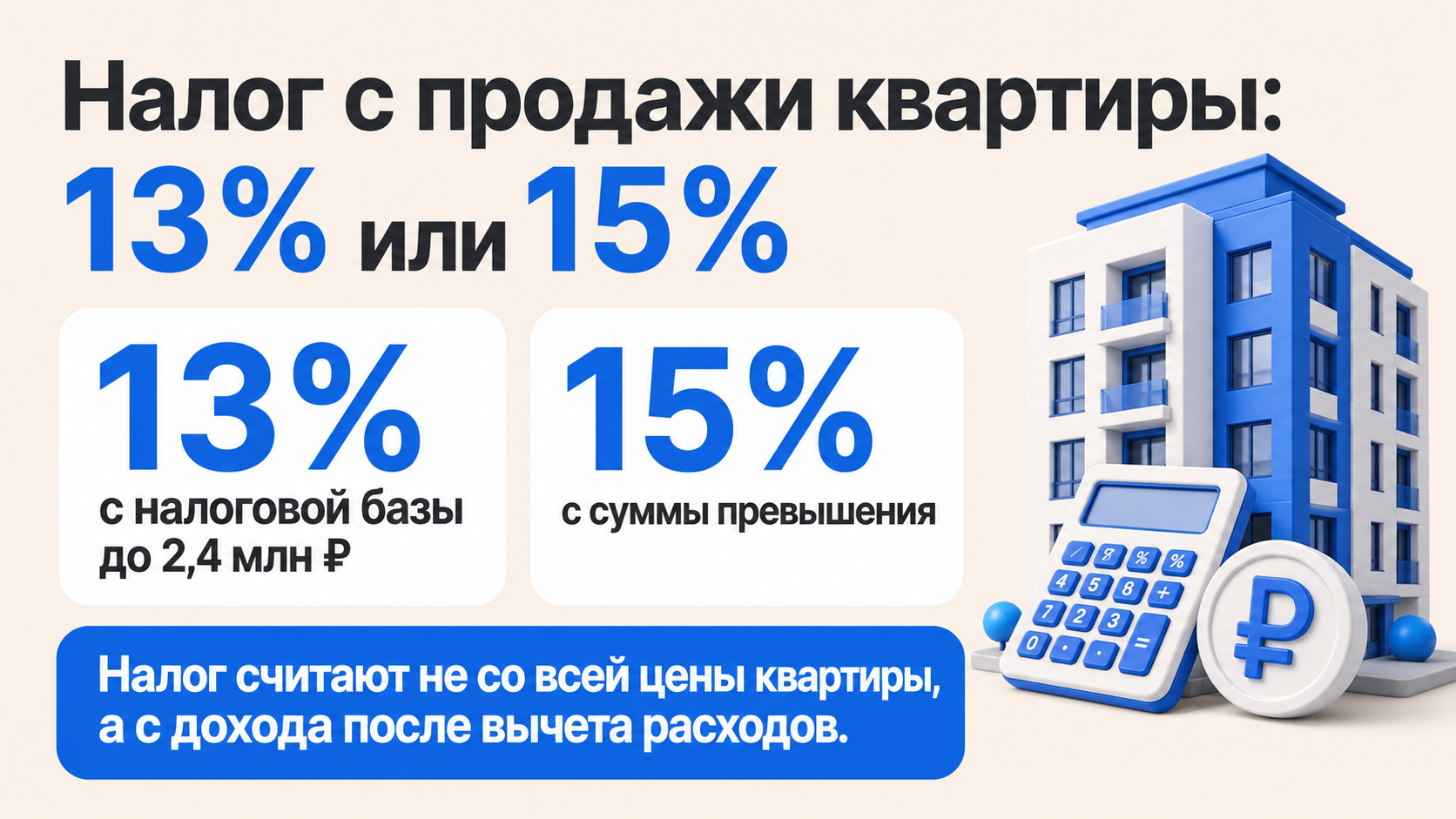Налог с продажи квартиры