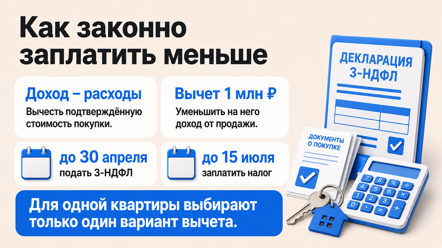 Налог с продажи квартиры