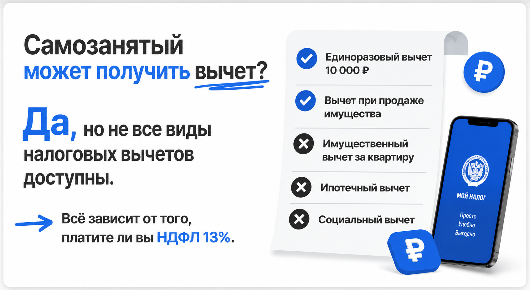 Налоговый вычет для самозанятых