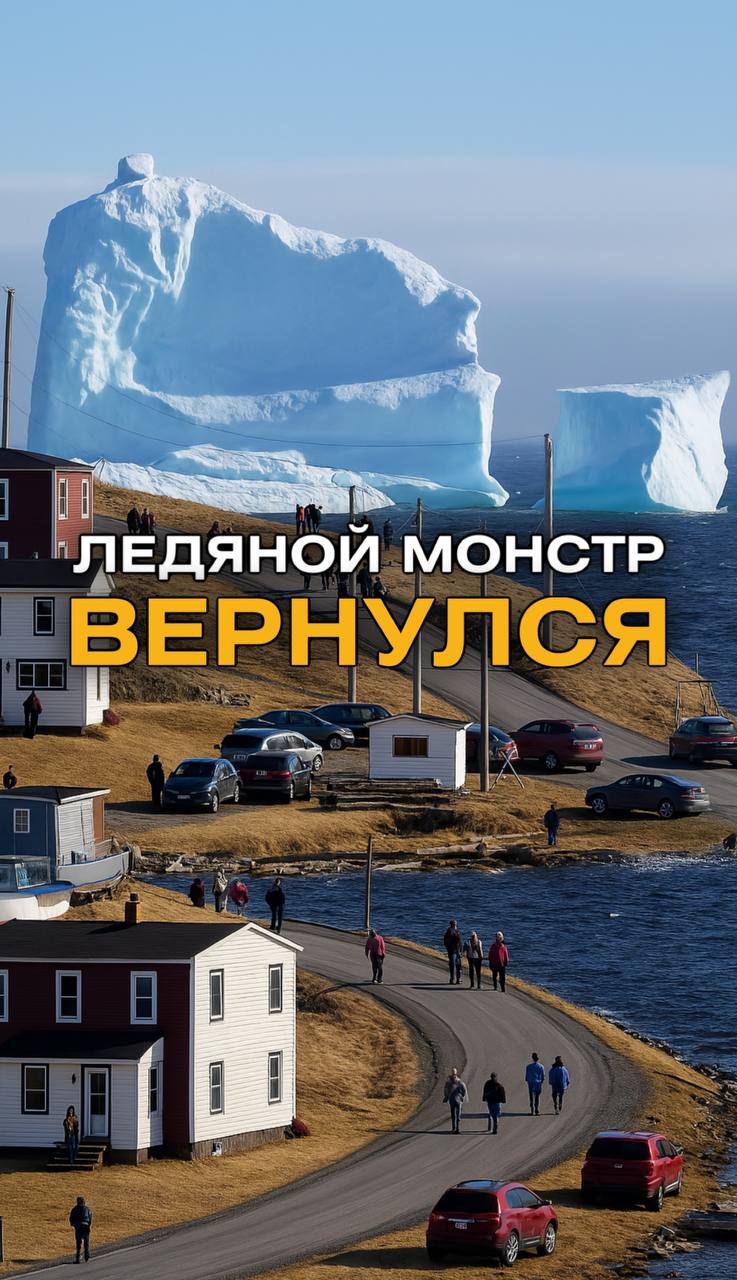 Гигантский айсберг вернулся. Ещё больше новостей на Ютуб канале⬇️