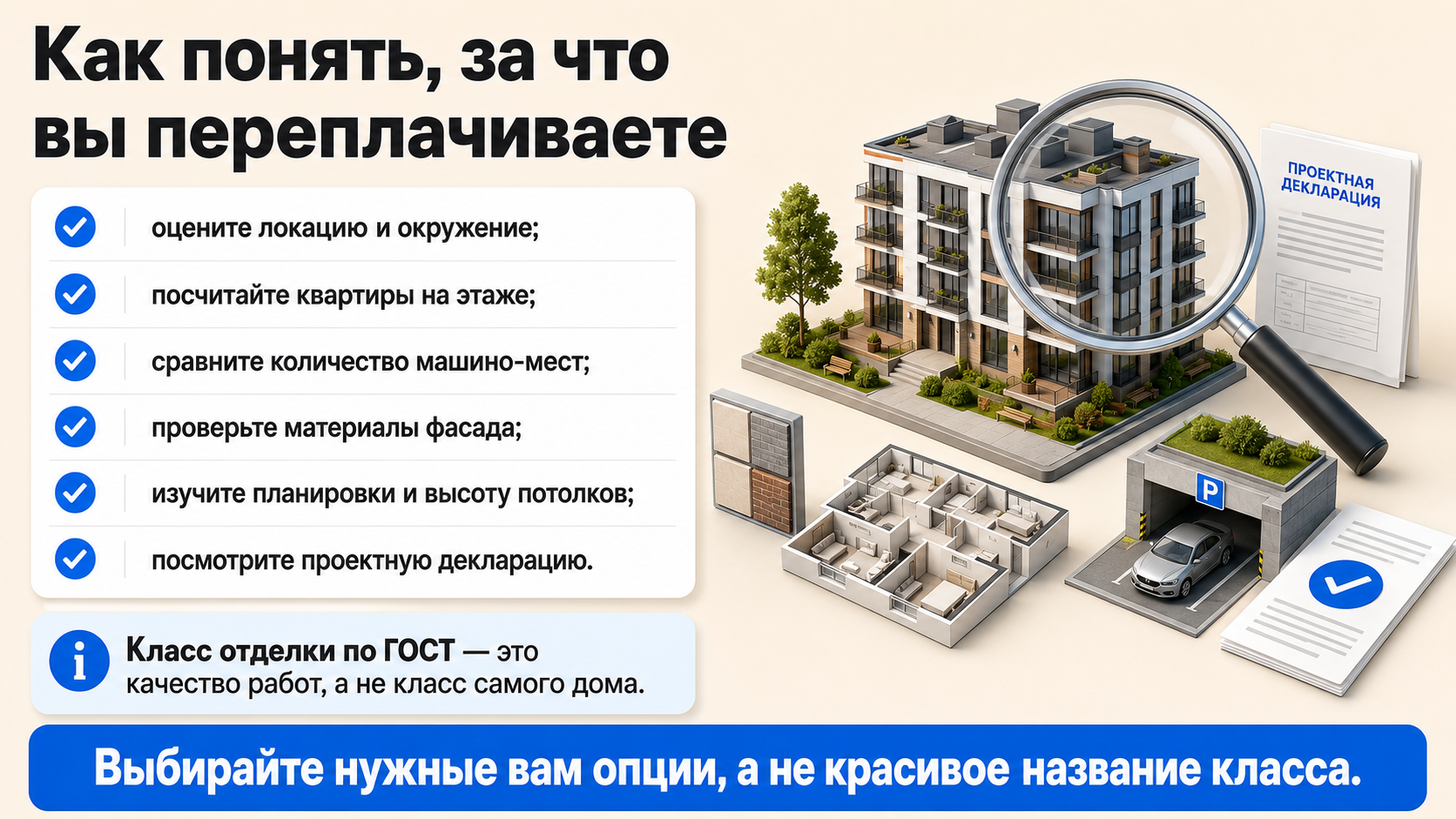 Классы жилья в новостройках