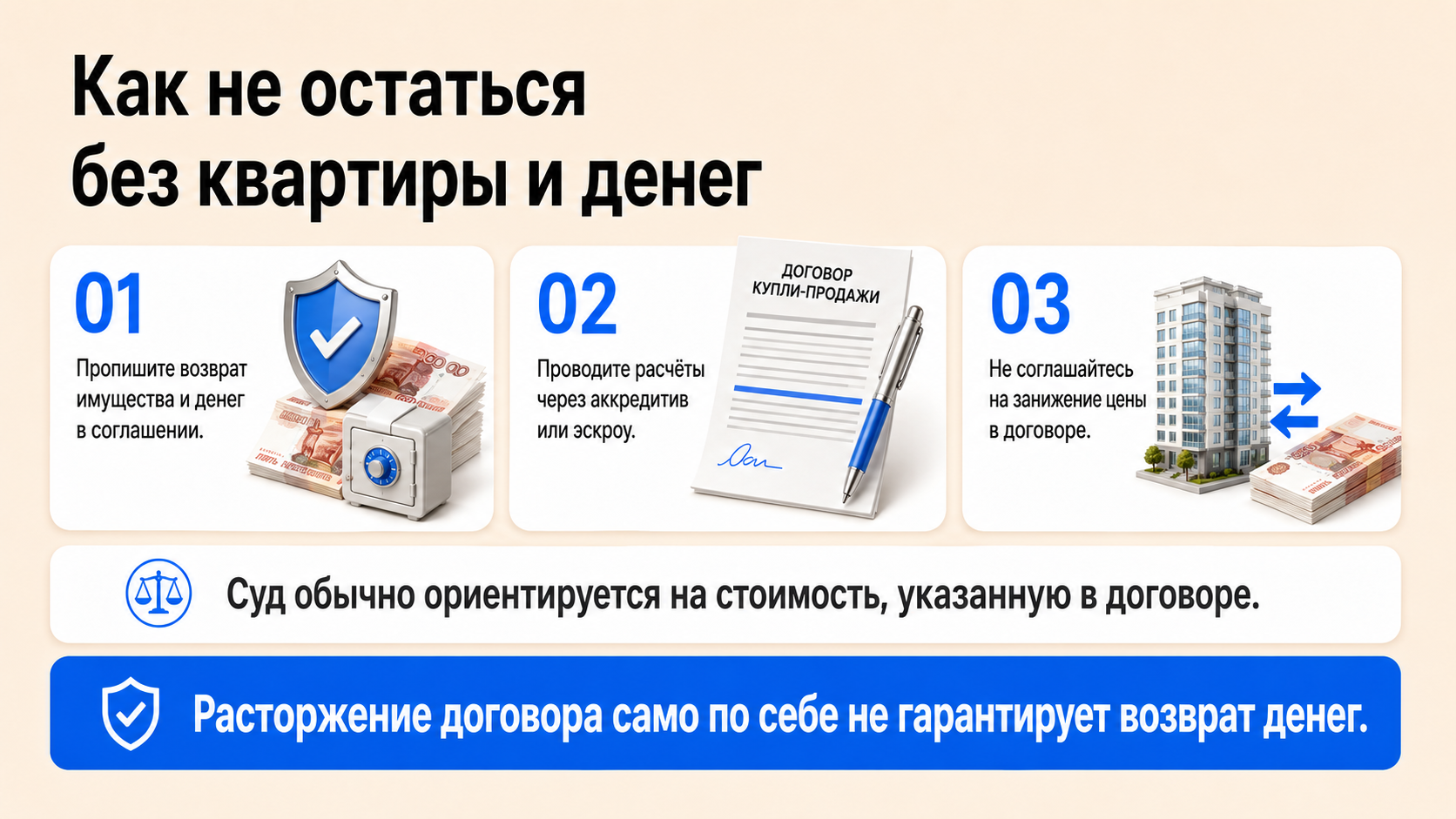 Расторжение договора купли-продажи квартиры