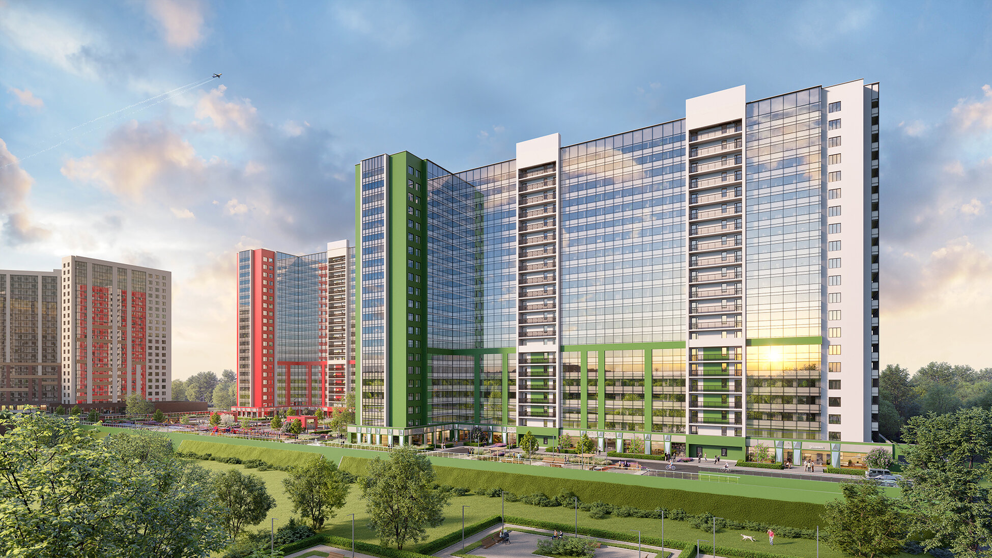 ЖК «Геометрия» — комфорт-класс у парка Оккервиль с готовой отделкой и дворами без машин