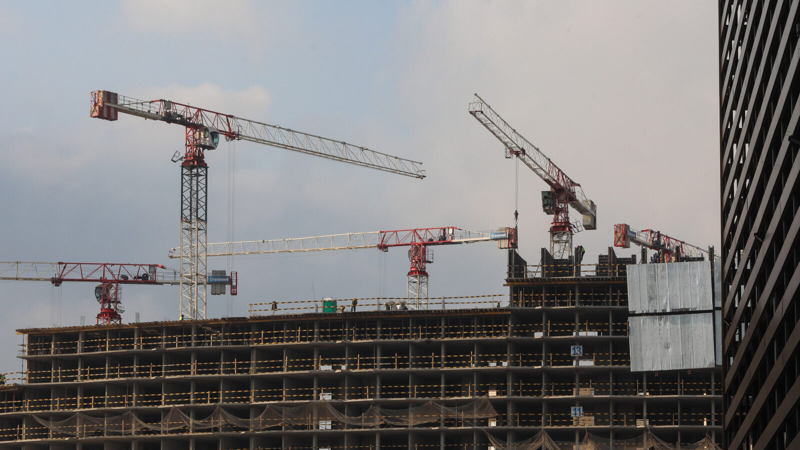 стройка, краны