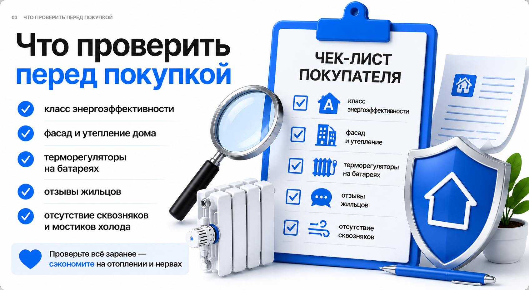 Как выбрать тёплую квартиру