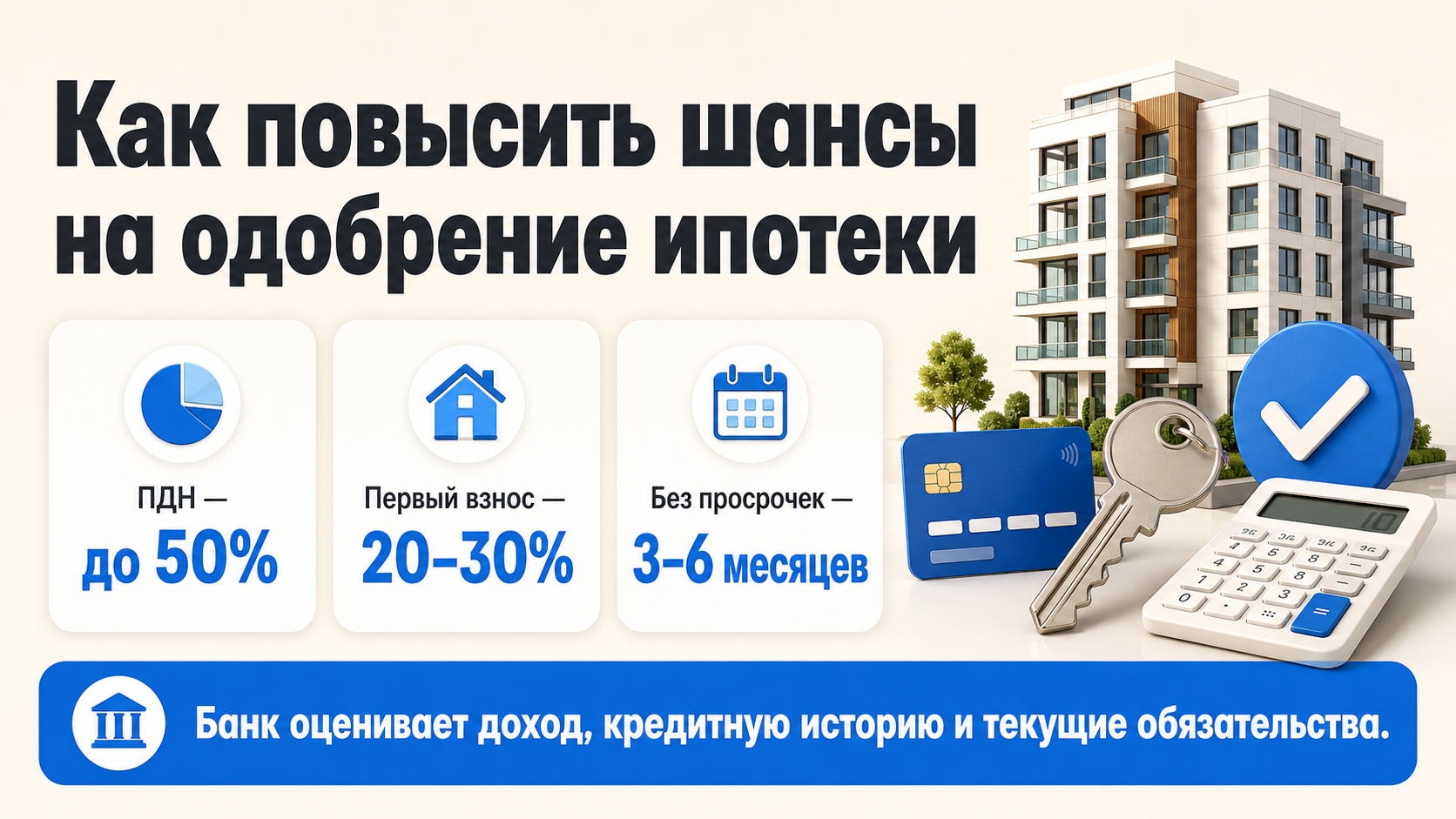 шансы на одобрение ипотеки