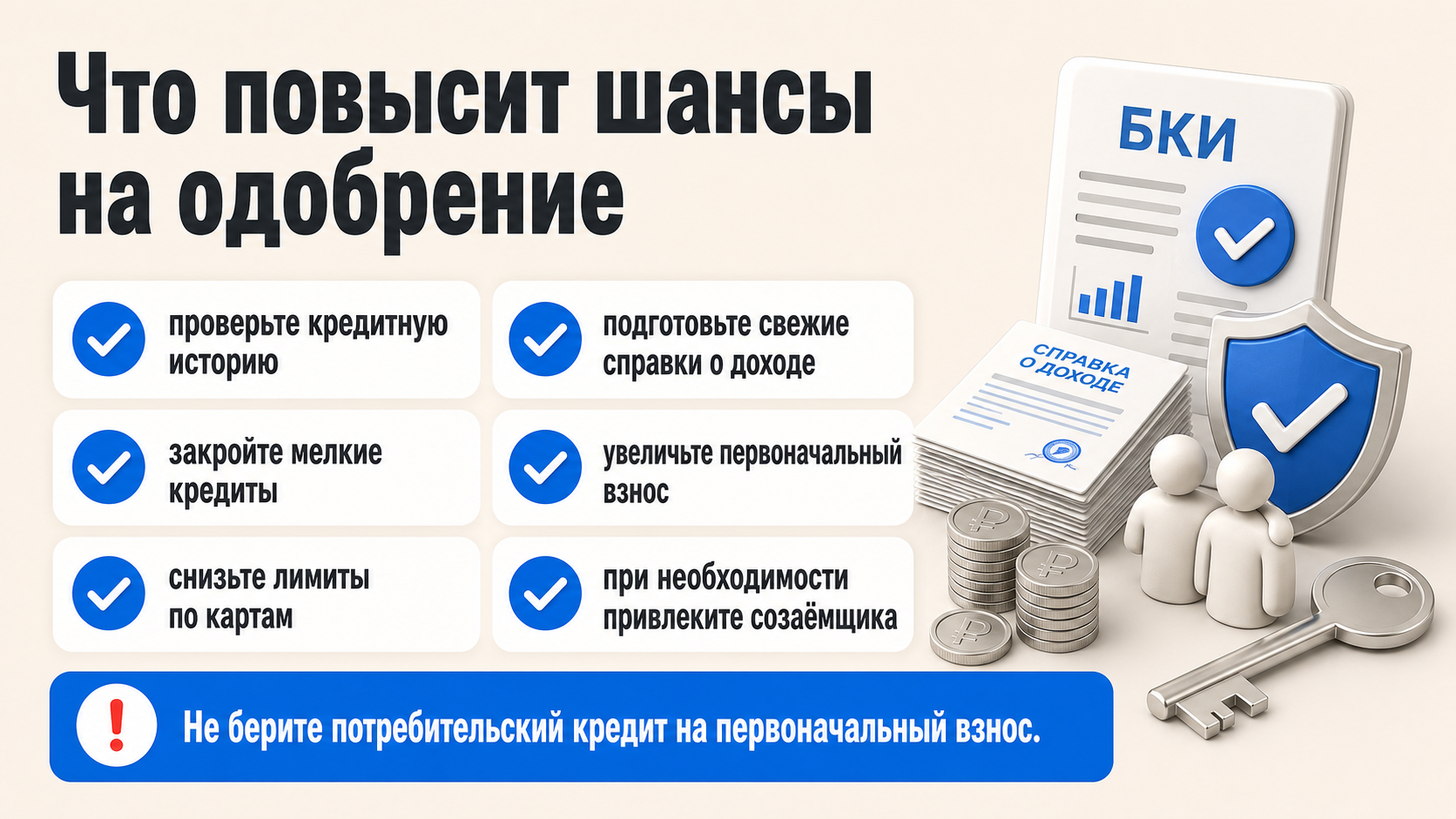 шансы на одобрение ипотеки