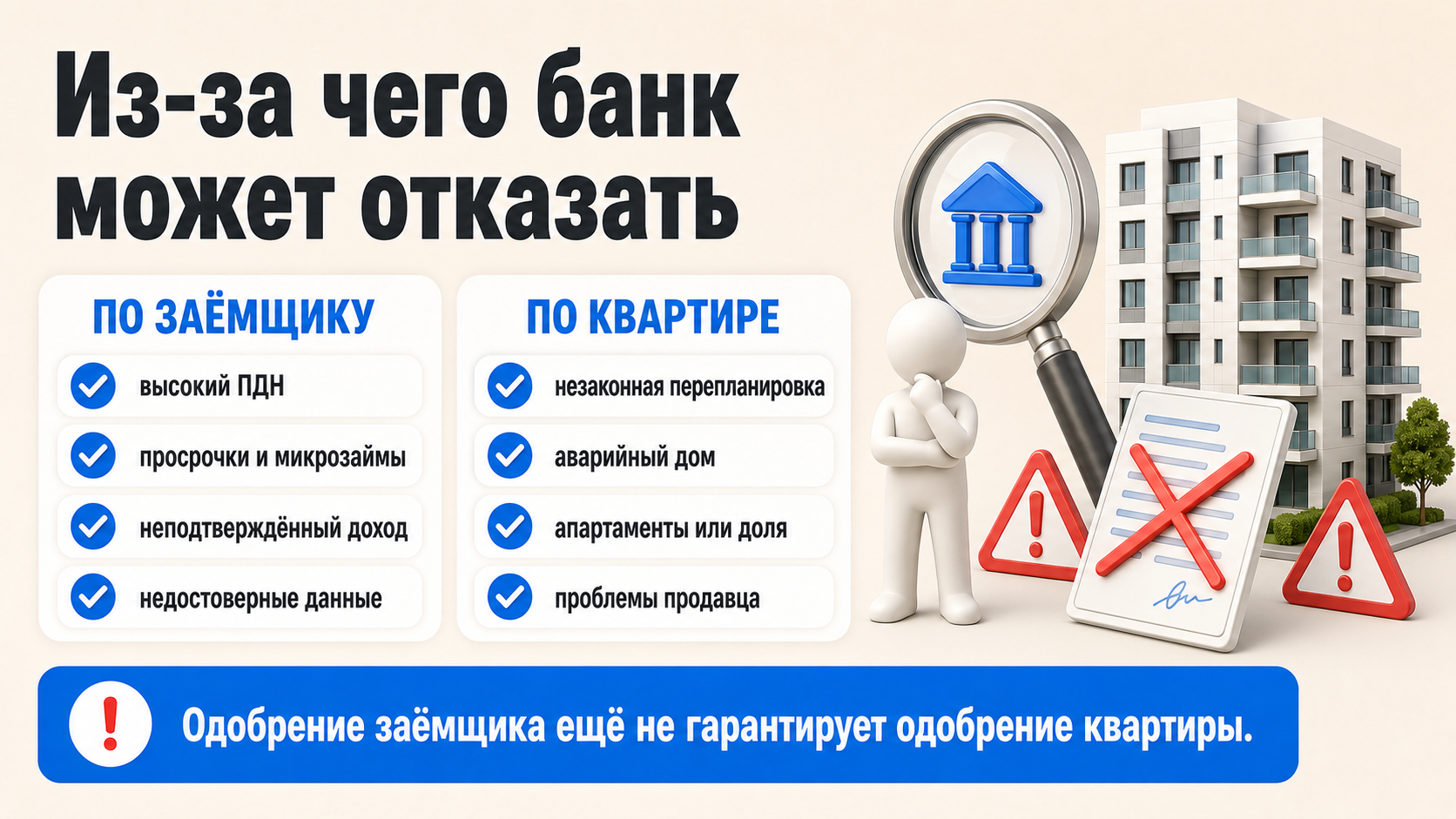 шансы на одобрение ипотеки