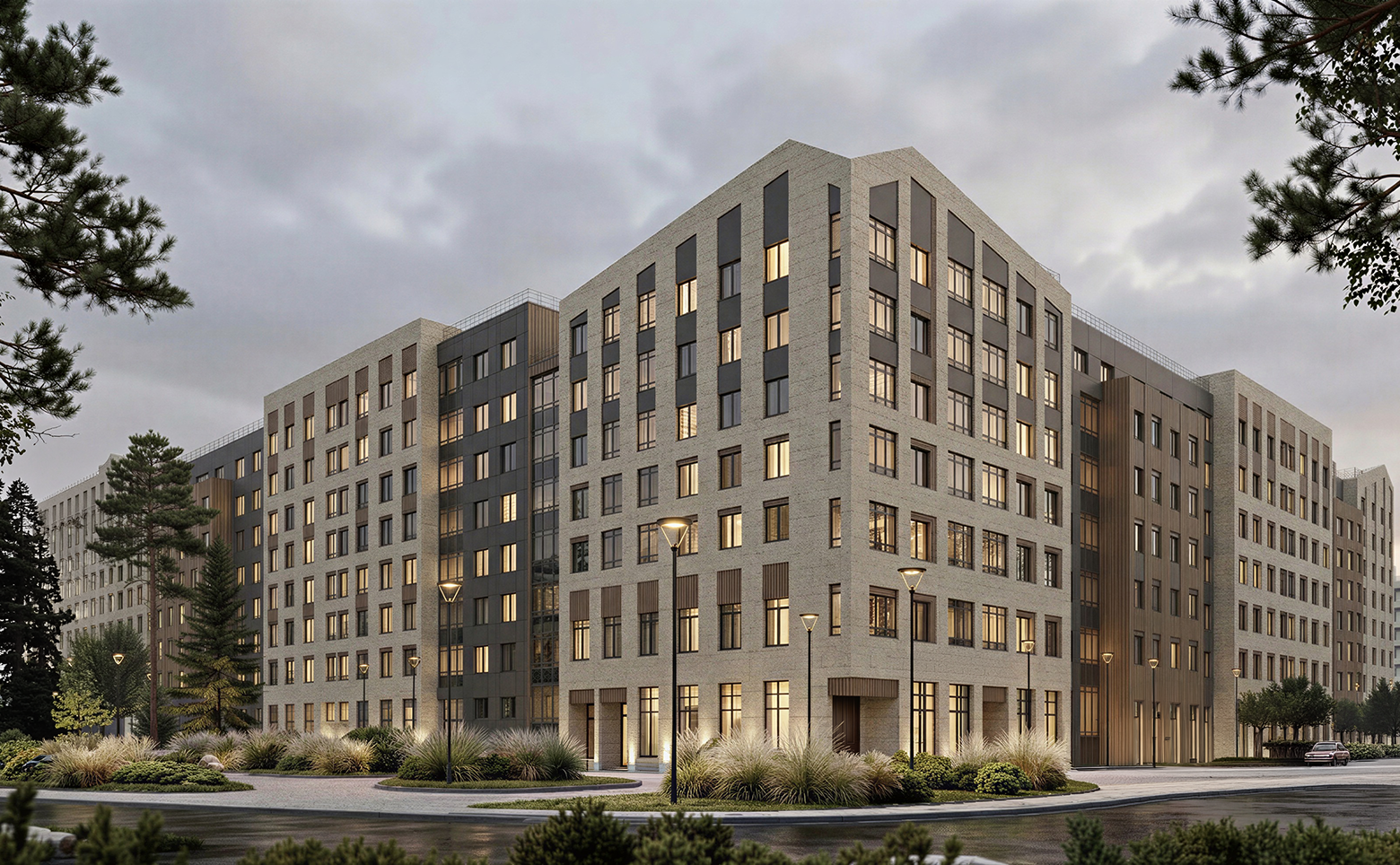 ЖК «Борский» — новый квартал комфорт-класса в Янино рядом с лесом