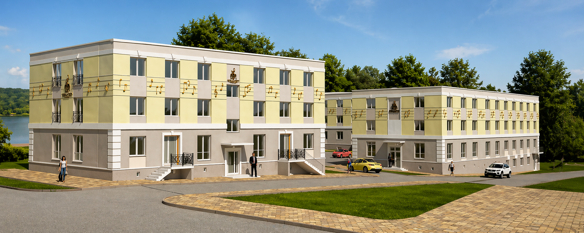 ЖК Music Park (Музыкальный парк) в Гатчине — малоэтажный комплекс бизнес-класса