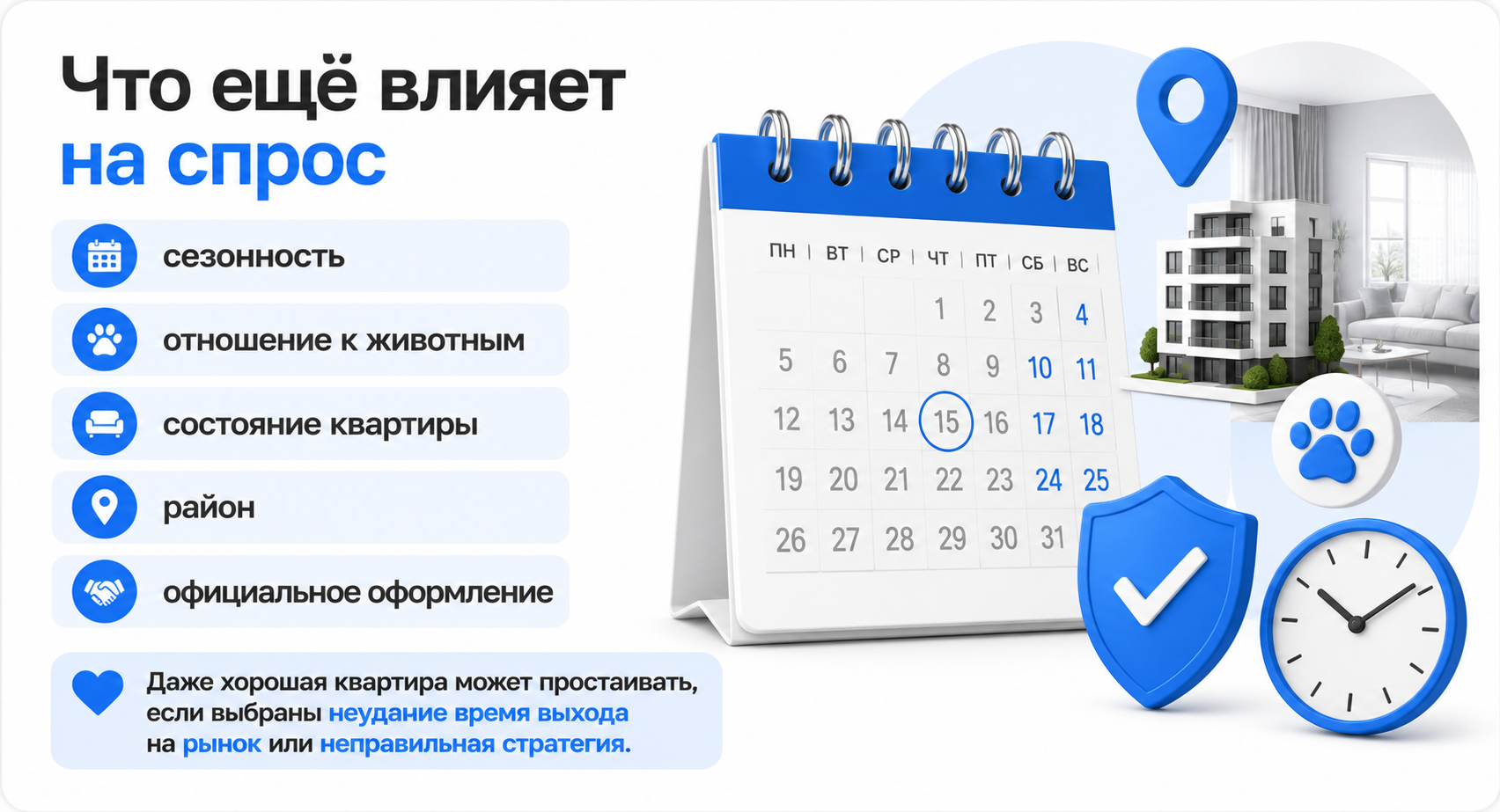 почему квартира не сдаётся